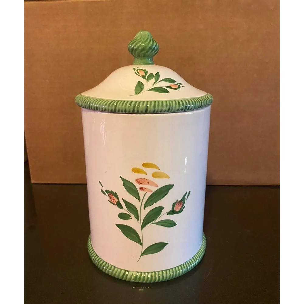 Nora Fenton Handpainted Canister Made in Italy. Numbered 105/99G